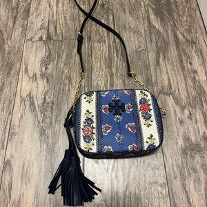 Tory Burch McGraw Floral Leather Crossbody Camera Bag
